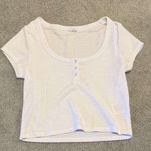 Cotton On White Ribbed Tee